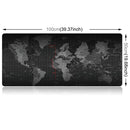 Extended Large Anti-Slip World Map Pattern Soft Rubber Smooth Cloth Surface Game Mouse Pad Keyboard Mat, Size: 100 x 50cm