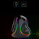 DELUX M618 Plus RGB Wired Optical Mouse Ergonomic Vertical Mouse 4000DPI