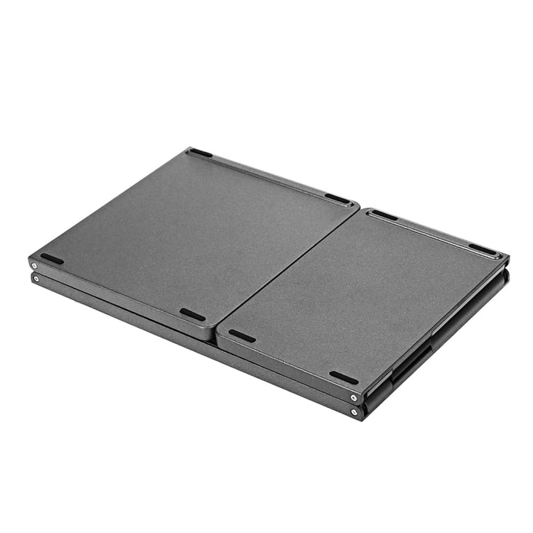 B033 Rechargeable 3-Folding 64 Keys Bluetooth Wireless Keyboard with Touchpad(Grey)