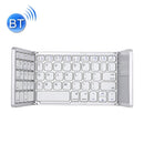 B033 Rechargeable 3-Folding 64 Keys Bluetooth Wireless Keyboard with Touchpad(Silver)