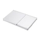 B033 Rechargeable 3-Folding 64 Keys Bluetooth Wireless Keyboard with Touchpad(Silver)