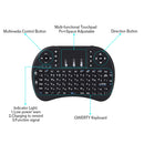 I8 2.4GHz Fly Air Mouse Wireless Mini Keyboard with Embedded USB Receiver for Android TV Box / PC(Black)