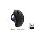 Logitech ERGO M575 Creative Wireless Trackball Mouse (Black)
