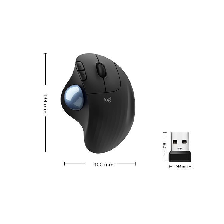 Logitech ERGO M575 Creative Wireless Trackball Mouse (Black)