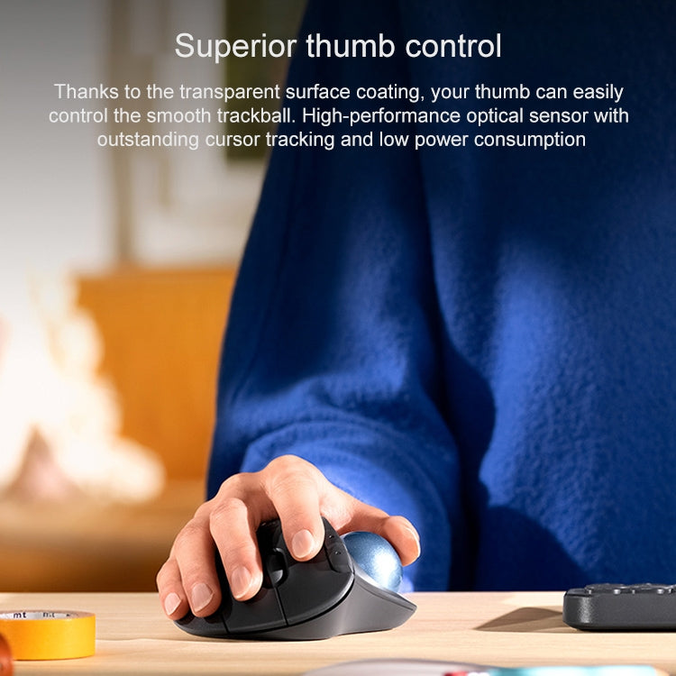 Logitech ERGO M575 Creative Wireless Trackball Mouse (Black)