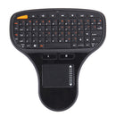 N5903 2.4GHz Mini Wireless Keyboard with Touchpad & USB Mini Receiver, Size: 127 x 134 x 25mm(Black)