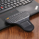 N5903 2.4GHz Mini Wireless Keyboard with Touchpad & USB Mini Receiver, Size: 127 x 134 x 25mm(Black)