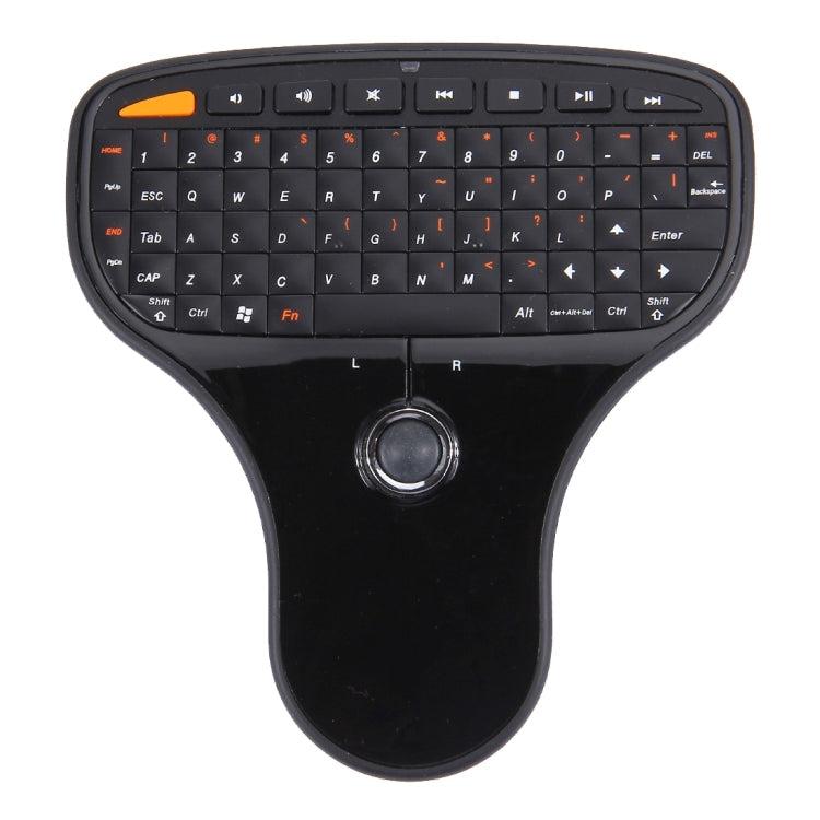 N5901 2.4GHz Mini Wireless Keyboard & Mouse Combo & USB Mini Receiver, Size: 125 x 135 x 27mm(Black)