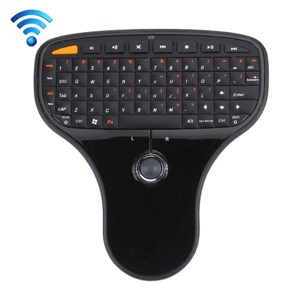 N5901 2.4GHz Mini Wireless Keyboard & Mouse Combo & USB Mini Receiver, Size: 125 x 135 x 27mm(Black)