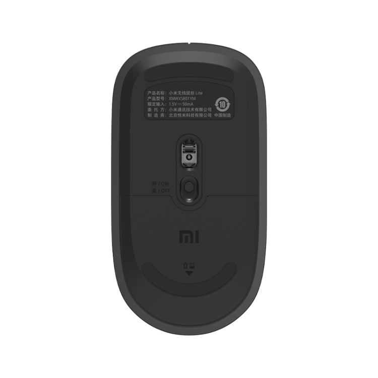Original Xiaomi MWWM01 2.4GHz 1000DPI Symmetrical Wireless Mouse Lite(Black)