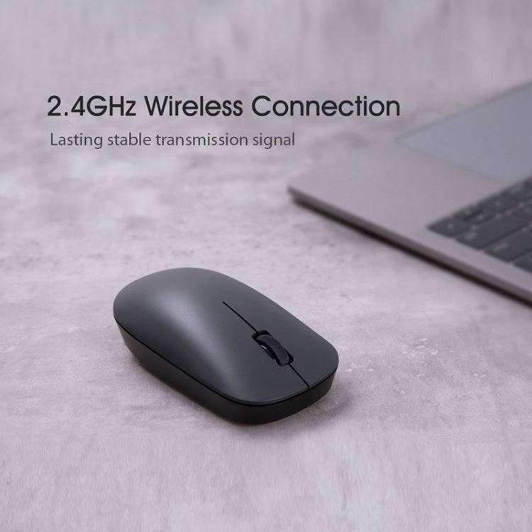 Original Xiaomi MWWM01 2.4GHz 1000DPI Symmetrical Wireless Mouse Lite(Black)