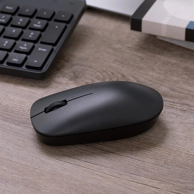 Original Xiaomi MWWM01 2.4GHz 1000DPI Symmetrical Wireless Mouse Lite(Black)
