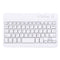 Mini Universal Portable Bluetooth Wireless Keyboard, Compatible with 7 inch Tablets with Bluetooth Functions(White)