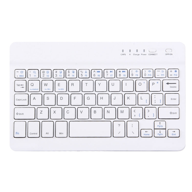 Mini Universal Portable Bluetooth Wireless Keyboard, Compatible with 7 inch Tablets with Bluetooth Functions(White)