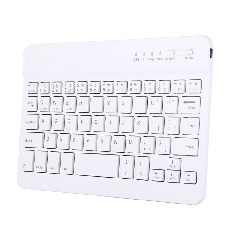 Mini Universal Portable Bluetooth Wireless Keyboard, Compatible with 7 inch Tablets with Bluetooth Functions(White)