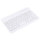 Mini Universal Portable Bluetooth Wireless Keyboard, Compatible with 7 inch Tablets with Bluetooth Functions(White)