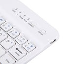 Mini Universal Portable Bluetooth Wireless Keyboard, Compatible with 7 inch Tablets with Bluetooth Functions(White)