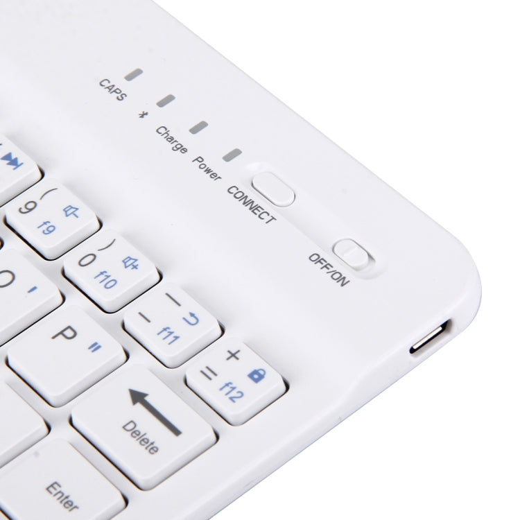 Mini Universal Portable Bluetooth Wireless Keyboard, Compatible with 7 inch Tablets with Bluetooth Functions(White)