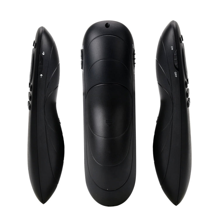 VIBOTON 504T 2.4GHz Laser Pens Wireless RF Remote Control Laser Presenter Pointer for Power Point PPT with Touchpad Air Mouse for PC Laptop Notebook(Black)