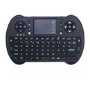 VIBOTON S501 Bluetooth Mini Full QWERTY Keyboard with Touchpad & Multimedia Control for Laptop, Desktop Computer, TV, STB(Black)