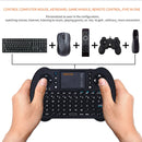 VIBOTON S501 Bluetooth Mini Full QWERTY Keyboard with Touchpad & Multimedia Control for Laptop, Desktop Computer, TV, STB(Black)