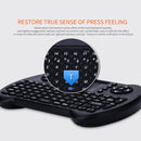 VIBOTON S501 Bluetooth Mini Full QWERTY Keyboard with Touchpad & Multimedia Control for Laptop, Desktop Computer, TV, STB(Black)