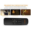 VIBOTON UKB-521 2.4GHz Wireless Multimedia Control Air Mouse Keyboard Remote for PC, Tablet, TV Box(Black)