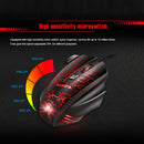 Apedra iMICE A7 High Precision Gaming Mouse LED four color controlled breathing light USB 7 Buttons 3200 DPI Wired Optical Gaming Mouse for Computer PC Laptop(Black)