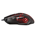 Apedra iMICE A7 High Precision Gaming Mouse LED four color controlled breathing light USB 7 Buttons 3200 DPI Wired Optical Gaming Mouse for Computer PC Laptop(Black)