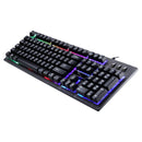 ZGB G20 104 Keys USB Wired Mechanical Feel Glowing Computer Keyboard Gaming Keyboard(Black)