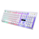 ZGB G20 104 Keys USB Wired Mechanical Feel Glowing Computer Keyboard Gaming Keyboard(White)