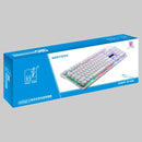 ZGB G20 104 Keys USB Wired Mechanical Feel Glowing Computer Keyboard Gaming Keyboard(White)