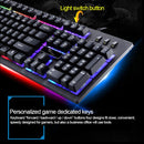ZGB G20 104 Keys USB Wired Mechanical Feel Glowing Computer Keyboard Gaming Keyboard(White)