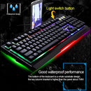 ZGB G700 104 Keys USB Wired Mechanical Feel Glowing Metal Panel Suspension Gaming Keyboard with Phone Holder(Gold)