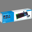 ZGB G21 1600 DPI Professional Wired Colorful Backlight Mechanical Feel Suspension Keyboard + Optical Mouse Kit for Laptop, PC(Black)