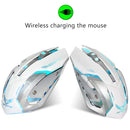 ZERODATE X70 2.4GHz Wireless 6-Keys 2400 DPI Adjustable Ergonomics Optical Gaming Mouse with Breathing Light(White)