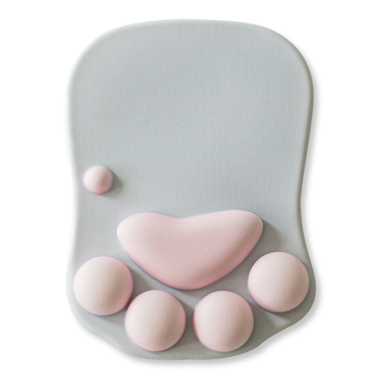 MONTIAN Cat Claw Shape Slow Soft Bracer Non-slip Silicone Mouse Pad (Grey)