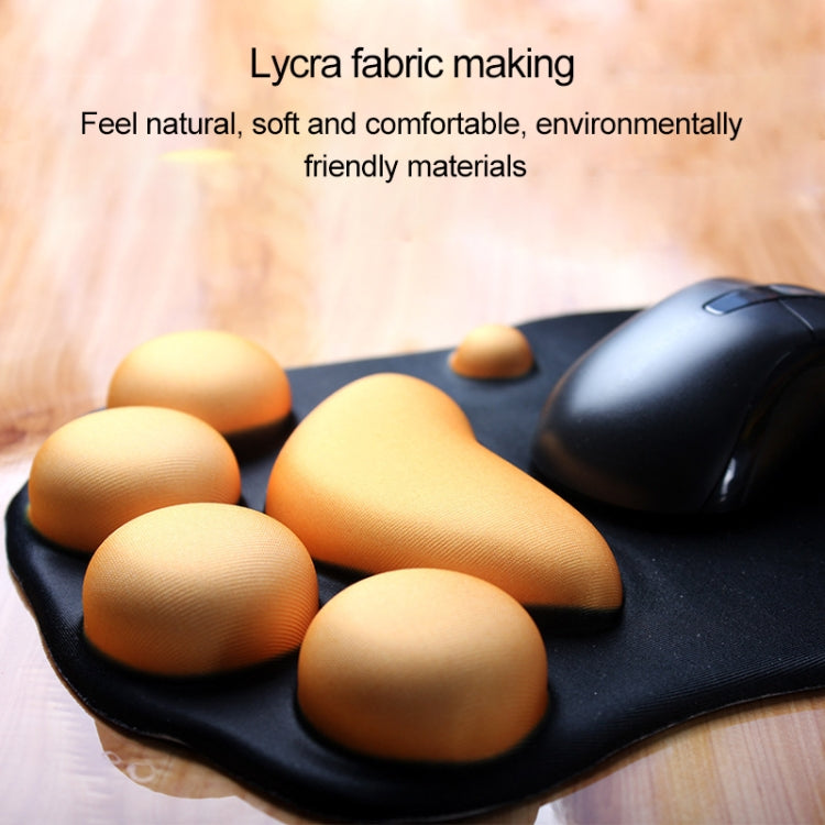 MONTIAN Cat Claw Shape Slow Soft Bracer Non-slip Silicone Mouse Pad (Grey)