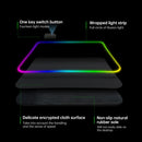 Colorful LED Light Thickening Lock Keyboard Pad Game Mouse Pad, Size: 800 x 300 x 4mm