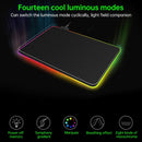 Colorful LED Light Thickening Lock Keyboard Pad Game Mouse Pad, Size: 800 x 300 x 4mm