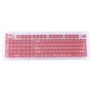 ABS Translucent Keycaps, OEM Highly Mechanical Keyboard, Universal Game Keyboard (Orange)