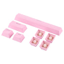 ABS Translucent Keycaps, OEM Highly Mechanical Keyboard, Universal Game Keyboard (Pink)