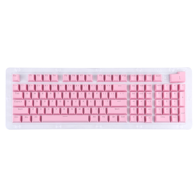 ABS Translucent Keycaps, OEM Highly Mechanical Keyboard, Universal Game Keyboard (Pink)