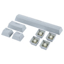 ABS Translucent Keycaps, OEM Highly Mechanical Keyboard, Universal Game Keyboard (Grey)