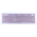 ABS Translucent Keycaps, OEM Highly Mechanical Keyboard, Universal Game Keyboard (Purple)