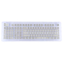 ABS Translucent Keycaps, OEM Highly Mechanical Keyboard, Universal Game Keyboard (White)