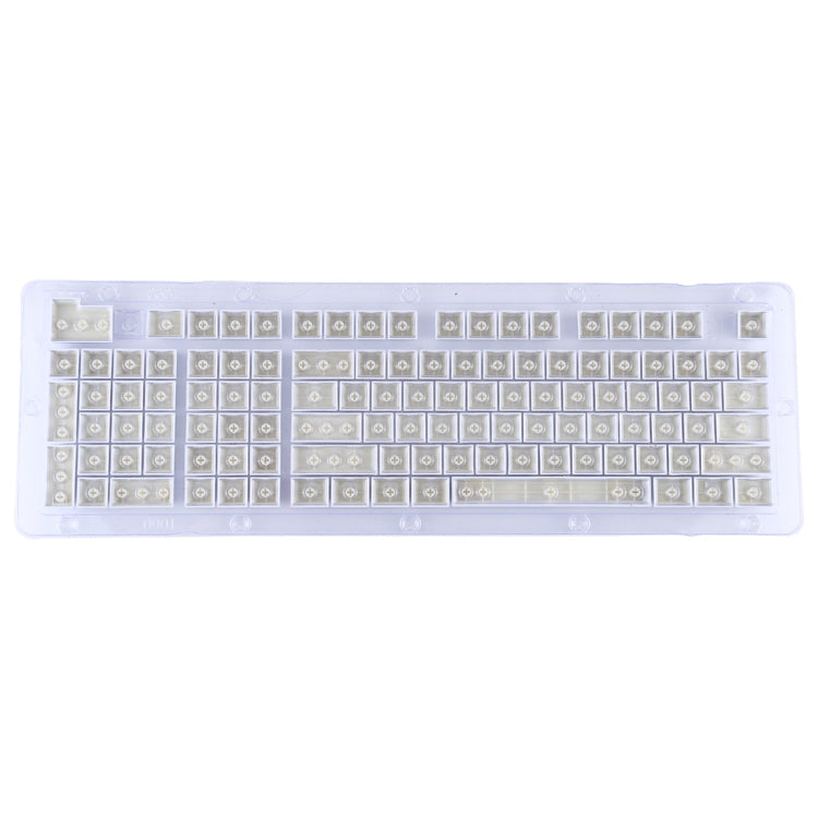 ABS Translucent Keycaps, OEM Highly Mechanical Keyboard, Universal Game Keyboard (White)