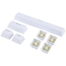 ABS Translucent Keycaps, OEM Highly Mechanical Keyboard, Universal Game Keyboard (White)