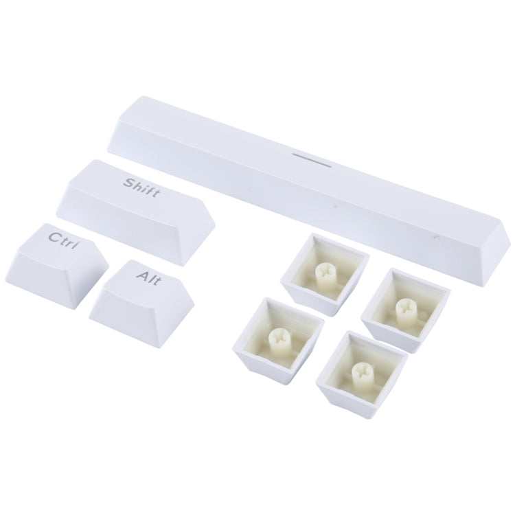 ABS Translucent Keycaps, OEM Highly Mechanical Keyboard, Universal Game Keyboard (White)