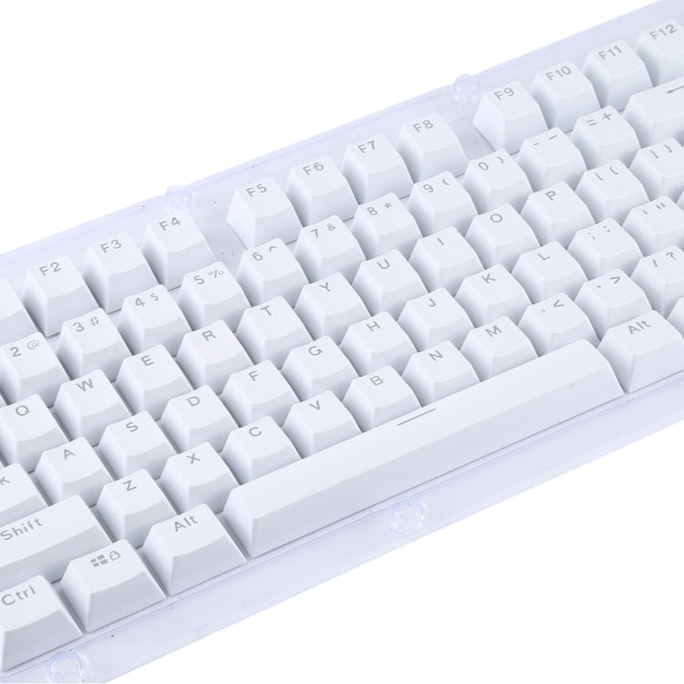 ABS Translucent Keycaps, OEM Highly Mechanical Keyboard, Universal Game Keyboard (White)